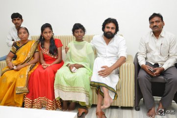 Srija and Family Meets Pawan Kalyan